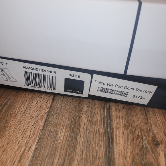 Dolce Vita Port Open Toe Heel Almond Leather - Picture 3 of 8